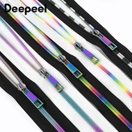 5Pcs 5# Nylon Zipper By Meters with Zip Puller Bag Clothes Closure Zips Slider Repair Kit Sewing Acc