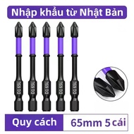 Mũi Vít chống trượt từ tính cao PH1 PH2 PH3-6.35mm mũi bắn vít chữ thập độ cứng cao hàng loạt đầu ch