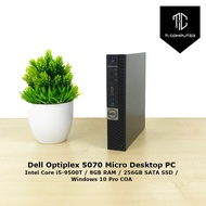 Dell Optiplex 5070 Micro Intel Core i5-9500T 8GB RAM 256GB SATA SSD Refurbished Desktop PC 