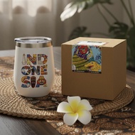 Tumbler souvenirs from Indonesia, charm of Indonesia, jogja, bali, lombok