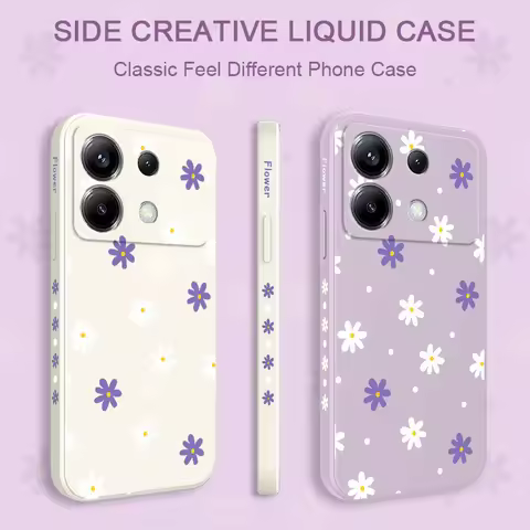 Polka Dot Flowers Phone Case For Xiaomi Poco F7 X7 X6 F6 M6 M5 M5S F5 X5 F4 X4 M4 F3 M3 X3 Pro 4G 5G