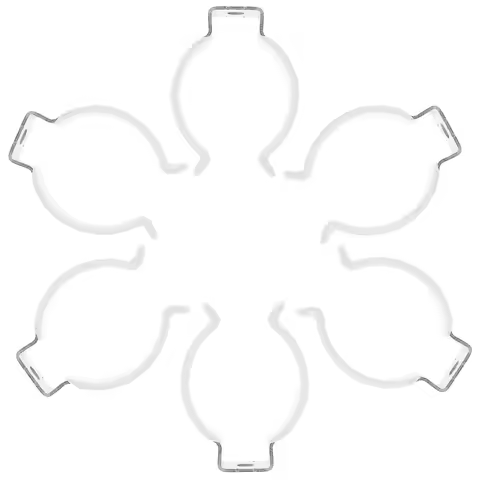 6Pcs U Shaped Stainless Steel Plastic Light Tube Clip Holder Bracket Fluorescent Lamp Mount Socket C