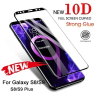 Samsung Galaxy S9 S8 Plus Note 8 Note 9 10D Tempered Glass Curved Edge Screen Protector Shockproof Guard Saver
