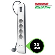BELKIN BSV401VF2M SURGE PROTECTOR COLOKAN ANTI PETIR 4 OUTLET + USB - ABINAYA7
