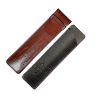 Parker 44 Colors Pen Case Parker Protective Genuine Leather Pen Bags Student Men Women Pencil Statio