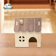 [In Stock] Hamster Wood House Hideout Hamster Habitats Decor for Syrian Hamster Gerbils