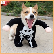 Dog Clothing/Dog Clothing/Pet Clothing/Funny Photography Night Light Skull Upright Dog Clothing/Fest