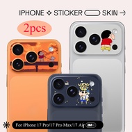 [2pcs] For iPhone 17 Pro/17 Pro Max DIY Crayon Shin-chan Soft Frosted Camera Paper Sticker Film/ Ant