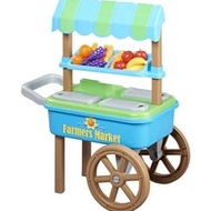 American Plastic Toys My Very Own Farmers Market Cart with 20 Accessories 23.75" x 15.2" x 29.75"