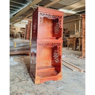 Bàn thờ 2 tầng gỗ sồi mẫu cao cấp 68 cao 1m54 L01