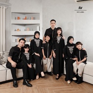 KIV Sarimbit Black Nirmala Series  Family Set Raya Series Lebaran Ramadhan  GMPKL 3024 KKL 2724 GO 3