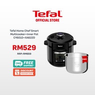 Tefal Home Chef Smart Multicooker (6L) [Free SS Inner Pot] CY601 + XA622D