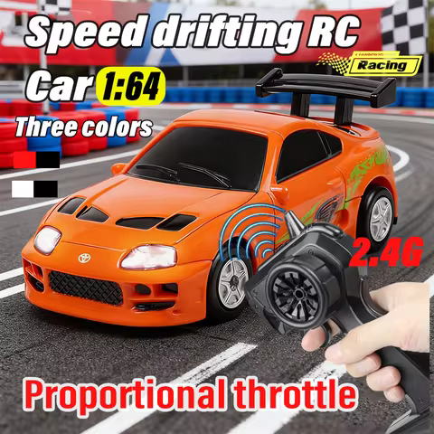 New 1/64 RC Drift Car Speed Car Four-wheel Drive Radio Control 2.4G Mini Racing Drifting Car Toys Hi