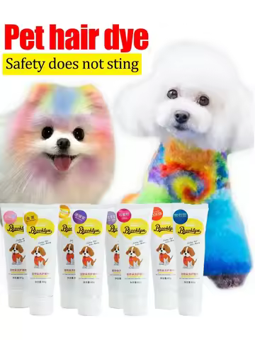 Pet Safe Non-Irritating Fruit Scented Hair Dye, Direct Application For Medium & Large Dogs And Cats