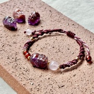 霞雲 / 紫幽靈 貔貅 編繩 手鍊