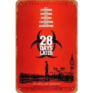 28 Days Later Horror Movie Poster Retro Style Wall Plaque Decoration Metal Tin Sign 8x12 Inch