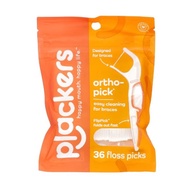 Plackers Orthopick Dental Floss Picks for Braces, 36 Count