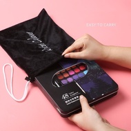 [READY STOCK] 48 Colours Solid Watercolour Painting Set with Rich Pigments