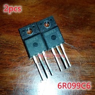 2pcs 6R099C6 38A 600V transistor welding FET TO-220F,guaranteed quality