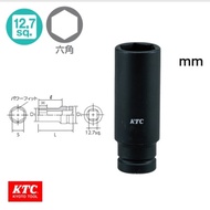 Deep Impact Socket 1/2" dr. Size 13mm KTC BP4L-13T Black Long Shock Wrench 13mm