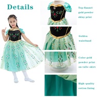 Frozen Dress Anna Dress for Baby Girl Kids Princess Dress Christmas Halloween Party Dresses Costume for Kids