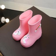 Metis 兒童雨鞋雨衣男童女童1-10歲水鞋兩用防滑幼兒園卡通雨靴秋冬