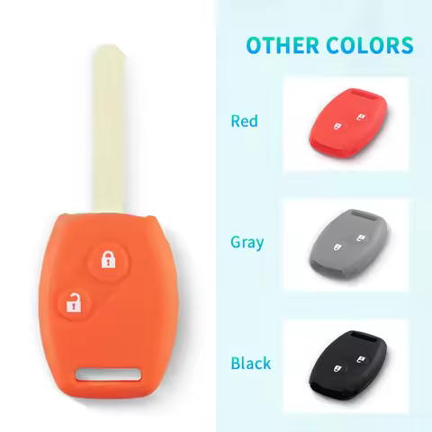 KEYYOU Sport Style Silicon 2 Buttons Key Case Covers Shell For Honda CR-V Civic Fit Freed StepWGN Ke
