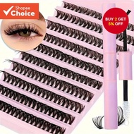 Eyelash DIY Extension Kit And Eyelash Clusters 40D 8-18Mm With Adhesive Seal 200Pcs