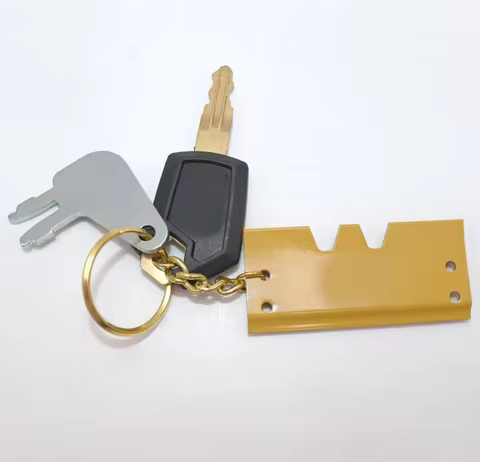 8H5306 5P8500 Ignition Key for C-A-T Excavators with Bucket Key Chain Heavy Equipment Keychain F0002