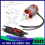 C3542มอเตอร์ไร้แปรงเร็วกว่า NEEBRC 3542 920KV W/hobbywing Skywalker 50A V2คอมโบ ESC สำหรับ RC FPV Fi