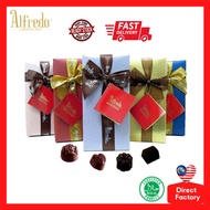 [GIFT OPTION] Alfredo Ribbon Box Hazelnut Milk & Dark Chocolate Gift 225g *Valentines Gift*