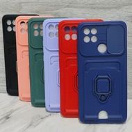(Fast) Soft Case Slide Camera Protector Oppo Reno 6 5G 6 Lite/F19 with Card Holder CSRTR LanyardTALI