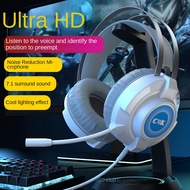 Headset Gaming Gaming Wired Round Hole 7.1 Sound Card usb3.5mm Wired Listening to Songs Dedicated Bluetooth 5.0
