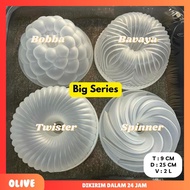 Cetakan Puding Besar Isi 4 pcs Plastik Premium / Cetakan Bolu Loyang / Cetakan Agar-agar