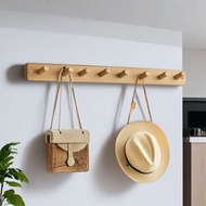 [in stock] Wall-mounted coat rack for bedroom, wall-mounted coat rack for entryway, multi-layer stor