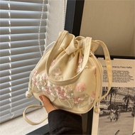 bag woman sling bag woman Chinese style, antique style, daily Hanfu accessories, bags, handmade lace embroidered fabric, lightweight crossbody shoulder handbag