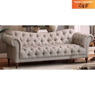 SOFA CHESTERFIELD 3+2+1 SEATER SOFA PREMIUM VELVET ANTI SCRATCH/EASY CLEAN Code G1111