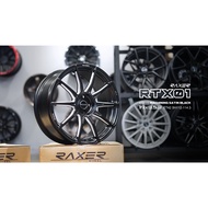 RAXER RTX01 19 inch 8.5jj Et42 5Hx112-114 ( SATIN / DARK GRAPHITE  )