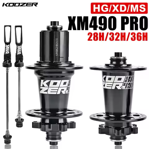 Bicycle Hubs KOOZER XM490 PRO 28/32/36 Holes Qr Thru TA Steel Shaft 4 Bearing 6 Pawl K7 HG XD MS 8 9