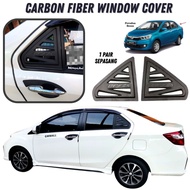 PERODUA BEZZA TRIANGLE WINDOW COVER Rear Side Mirror Cover Protector Cermin Tingkap Kereta Bezza