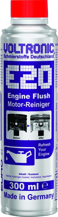 Dung dịch súc động cơ VOLTRONIC E20 ENGINE FLUSH có chiết lẻ dùng cho xe máy ô tô