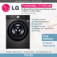 LG 13/8kg / 11/7kg | AI Direct Drive Front Load Washer Dryer (Black) (FV1413H2BA / FV1411H2B)
