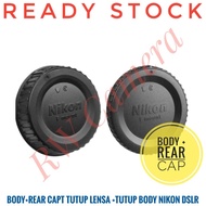 Body plus Rear Lens Cap Nikon AI F Mount Rear Lens Body Cover D7000 D3200 D750 D7100
