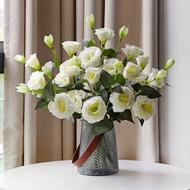 Artificial Lisianthus, 4 Heads Faux Eustoma Flowers, Home Living Room Decor, Wedding Photography Pro