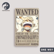TNG Sticker One Piece Wanted Bounty Vintage Miniature Poster Touch n Go NFC TnG Card eWallet Waterpr