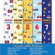 PAPER BELT CAR TRUCK VEHICLE ASTRONAUTS FIRE TRUCK AMBULANCE CONTRACTOR HAPPY BIRTHDAY BIRTHDAY DECO