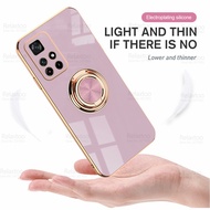 Electroplated magnetic ring case For Xiaomi Redmi Note 11 Pro 5G/Note 11 Pro plus 5G/Poco x4 nfc magnetic shell
