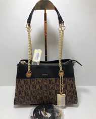 Tas bonia original monogram sandang tali rantai