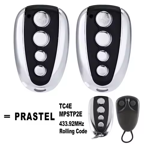 1/2/3pcs PRASTEL TC4E MPSTP2E 433.92MHz Garage Door Remote Control 433 Rolling Code Handheld Transmi