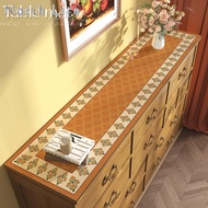 French Shoe Cabinet Mat Tablecloth Waterproof Grease Table Mat TV Cabinet Nightstand Cover Cloth Retro Light Luxury Table Side Cabinet Cover